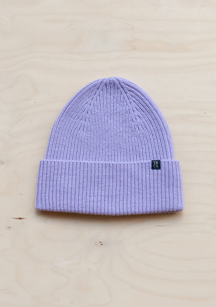 Cashmere & Merino Beanie in Lilac