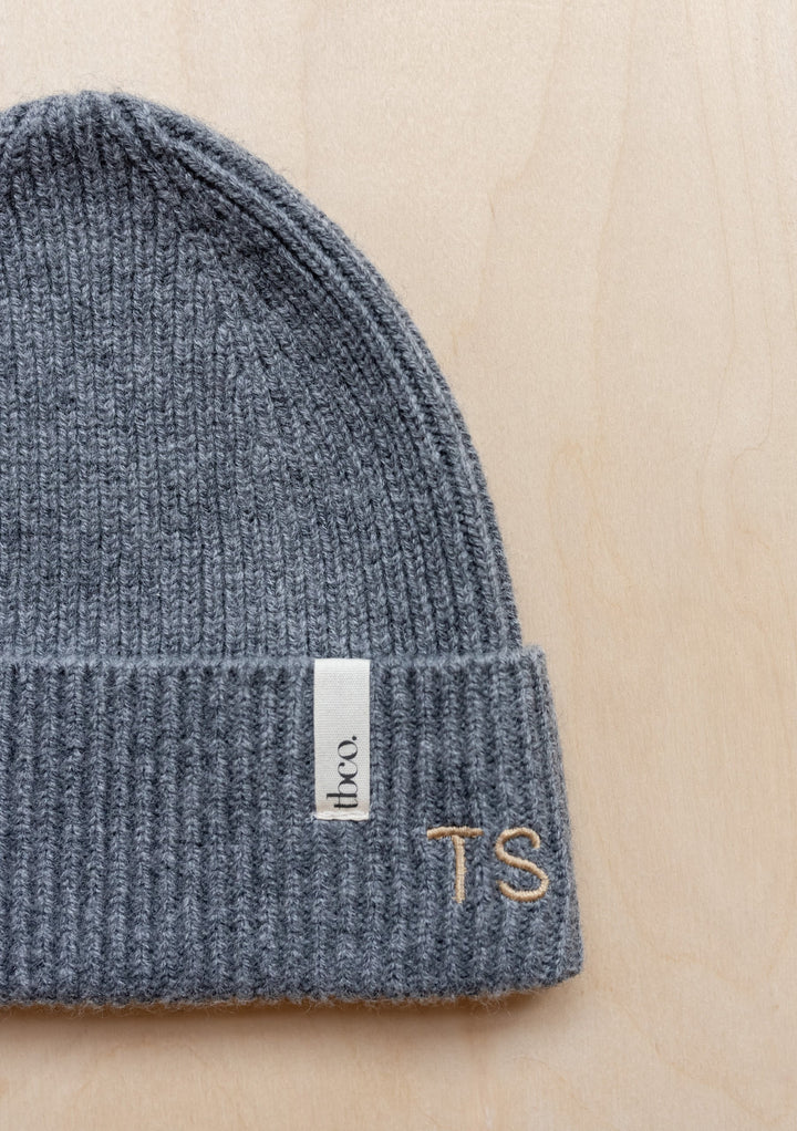 Cashmere & Merino Beanie in Blush