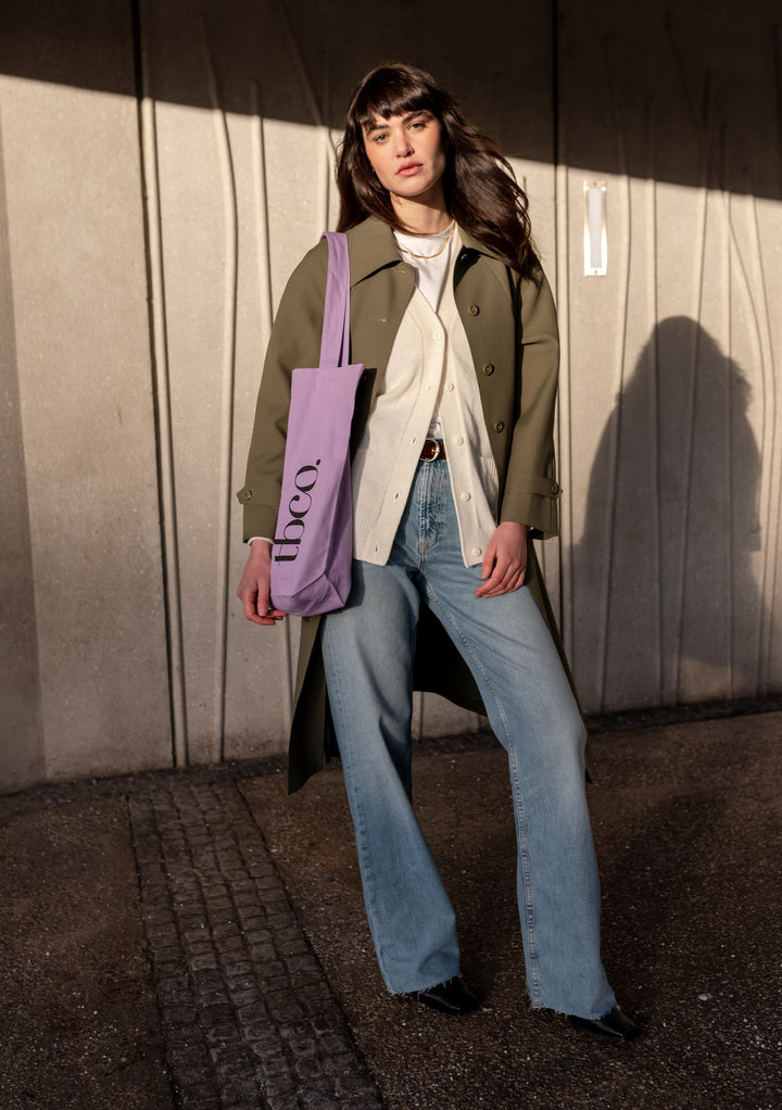TBCo Recycled Cotton Tote in Lilac
