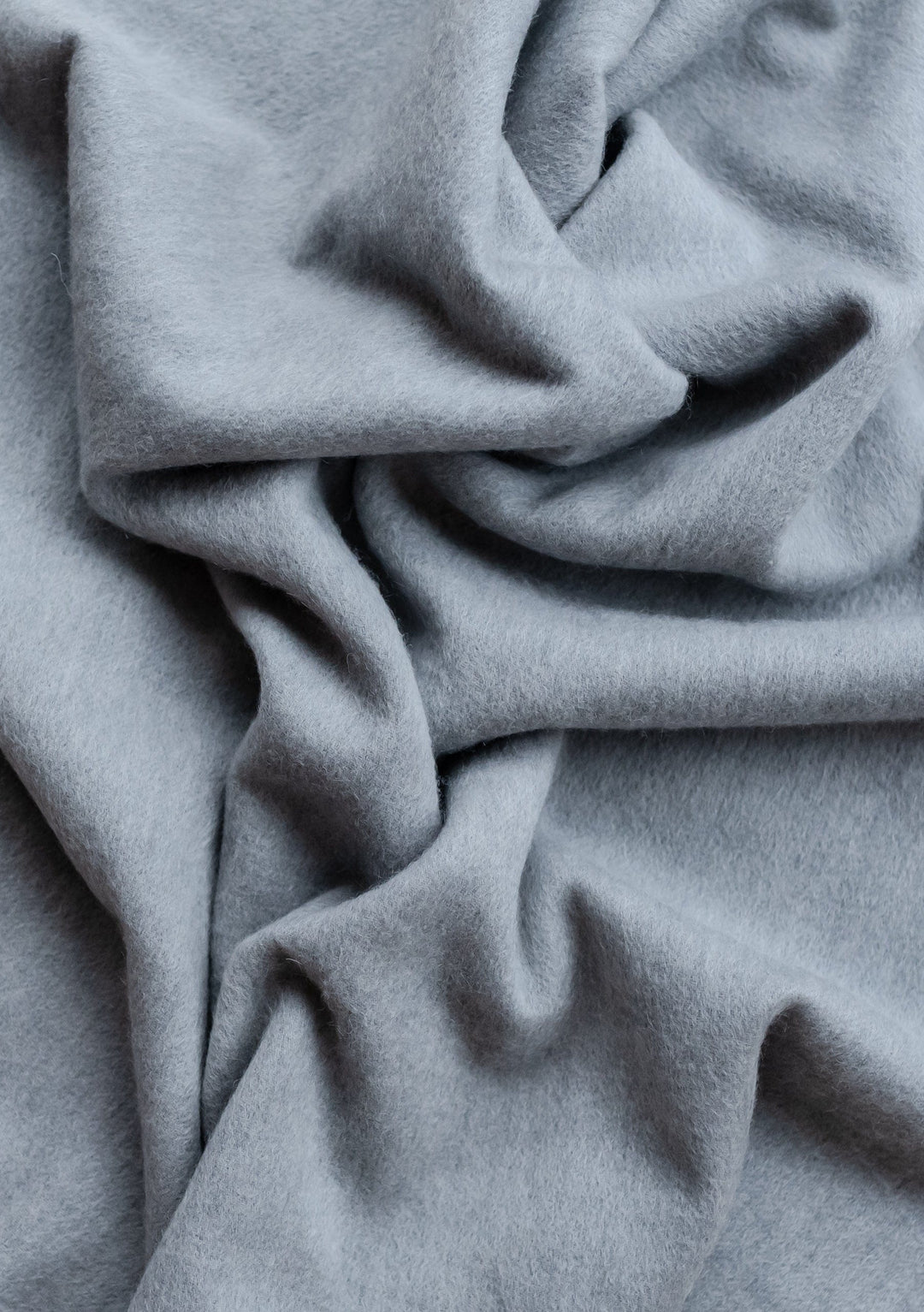 Lambswool Small Blanket in Light Grey Melange