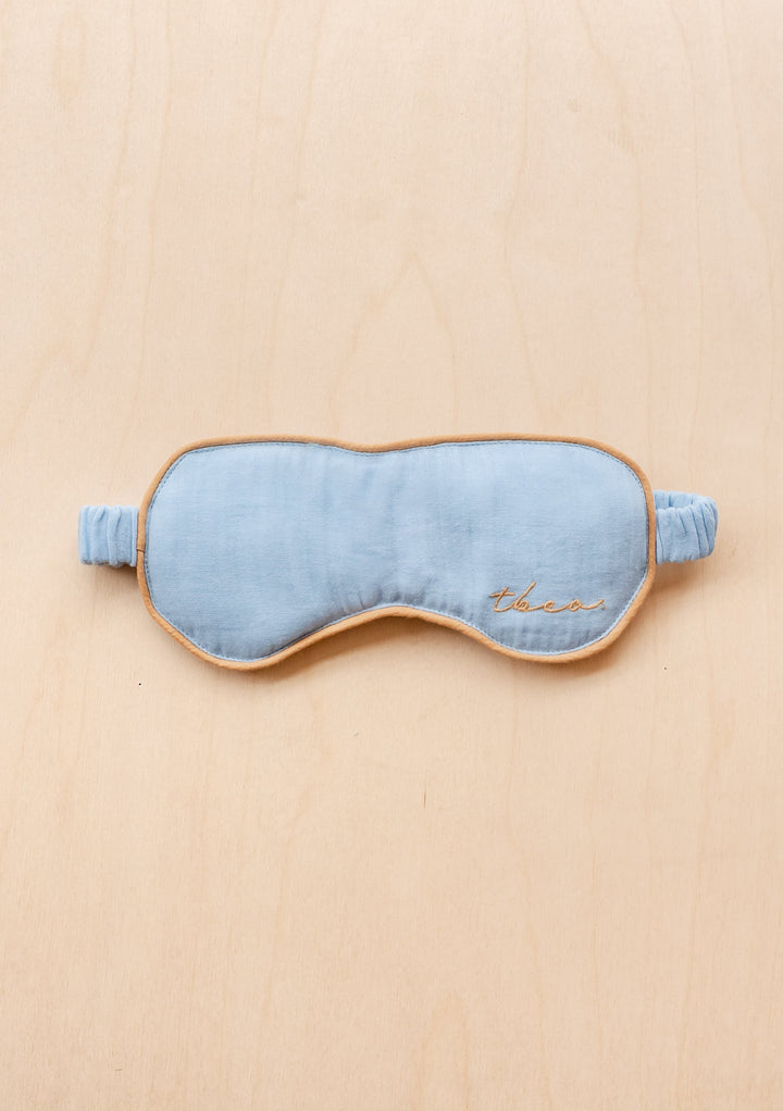 Sample Sale Cotton Eye Mask in Blue