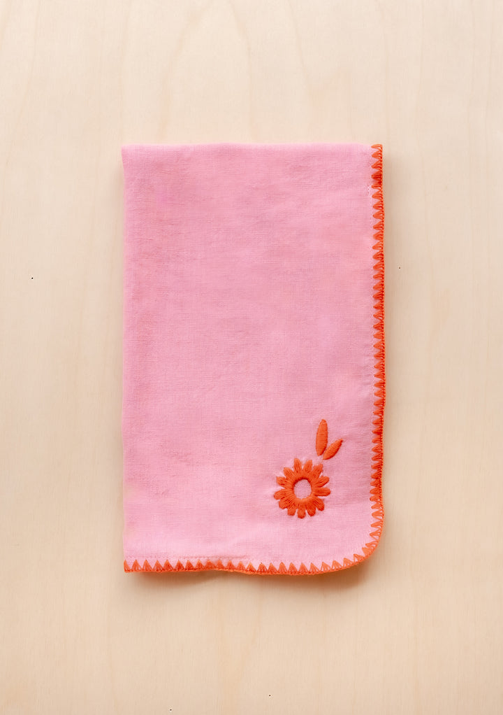 Cotton & Linen Napkins Set of 2 in Pink