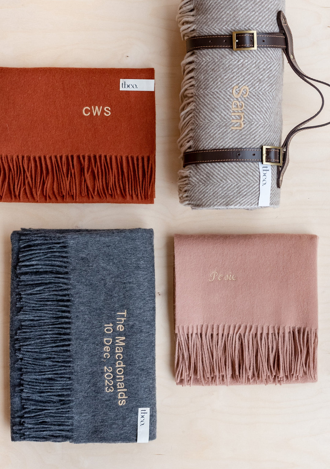 Sample Sale Cashmere Blanket in Sand Melange