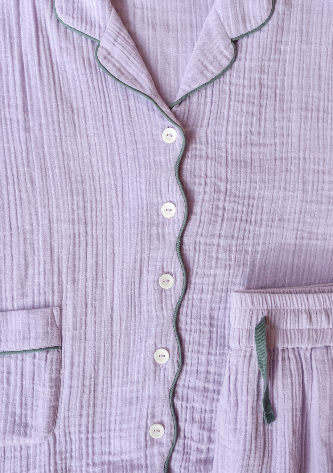 Pyjama en coton lilas