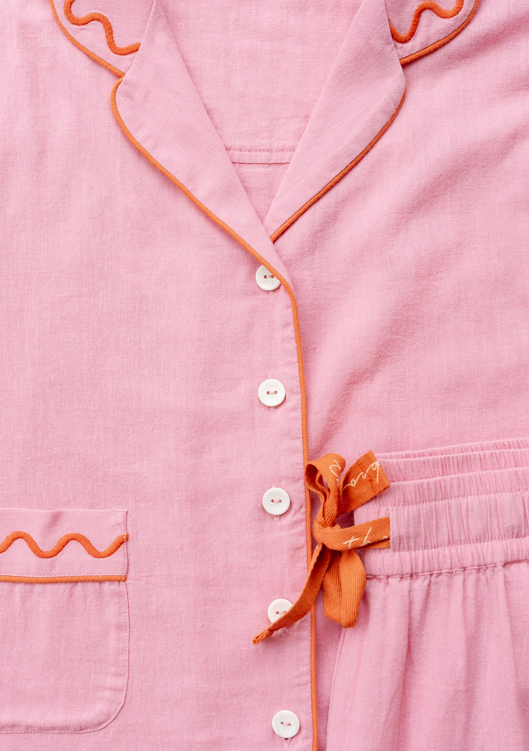 Cotton & Linen Pyjamas in Pink