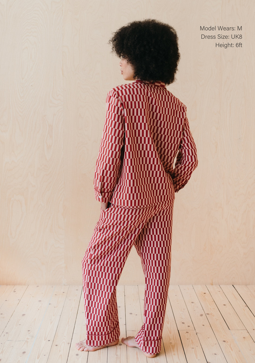 Cotton Pyjamas in Rose Checkerboard