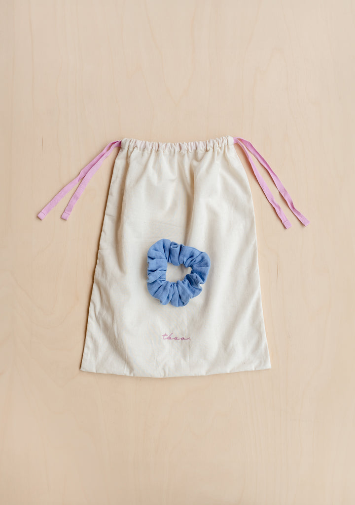 Cotton Pyjamas in Cornflower Scallop