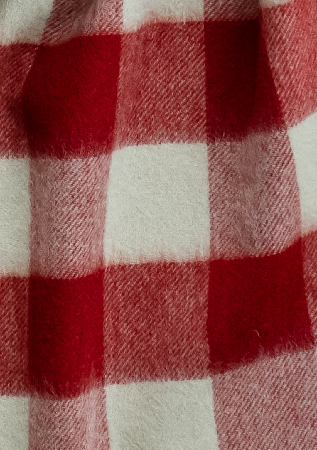 Lambswool Scarf in Red Gingham