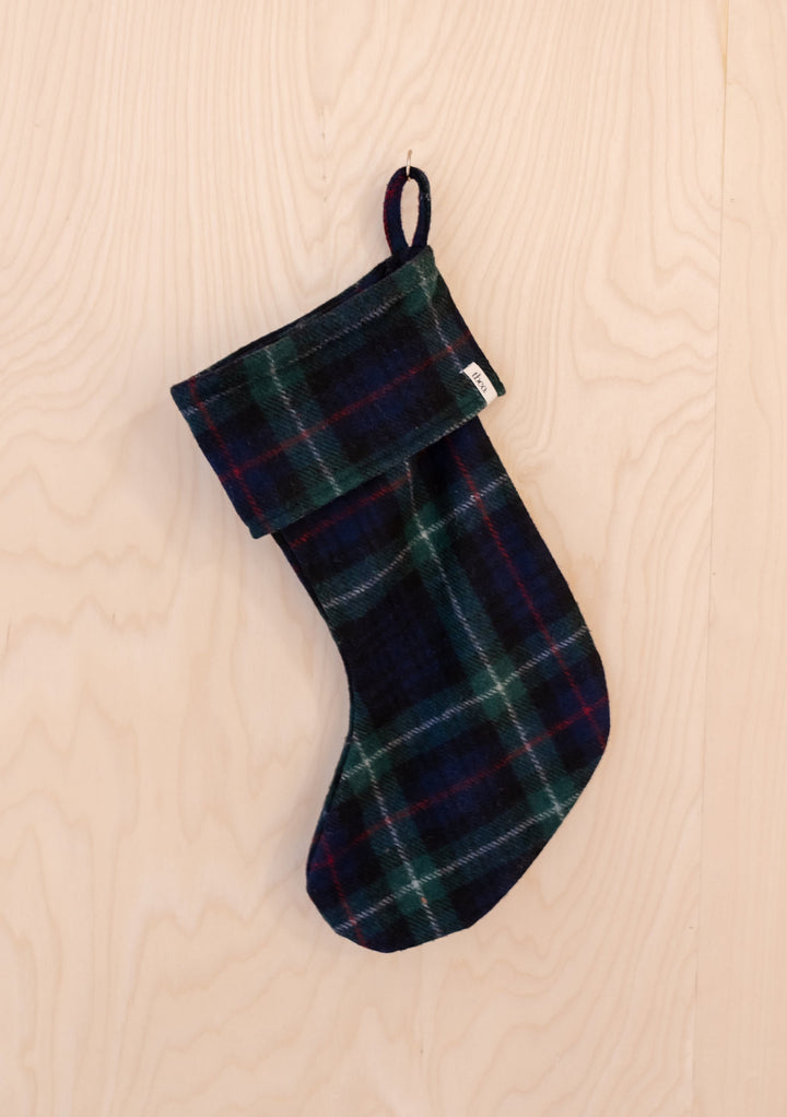 Recycled Wool Christmas Stocking in Mackenzie Tartan