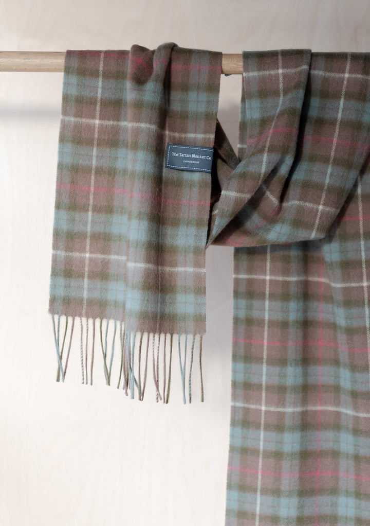 Lambswool Oversized Scarf in Fraser Hunting Weathered Tartan